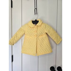 Gymboree Puffer Coat Bright Yellow Sz 3
